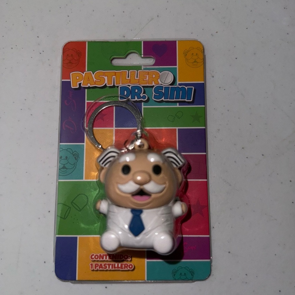 Keychain - White and Blue